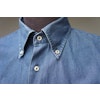 Enfärgad Denimskjorta - Button Down - Mörkblå