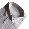 Bengal Stripe Shirt - Button Down - White/Beige