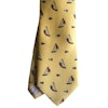 Sailboat Printed Silk Tie - Yellow