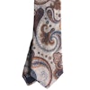 Paisley Linen/Silk Tie - Beige
