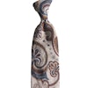 Paisley Linen/Silk Tie - Beige