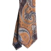 Paisley Linen/Silk Tie - Rust