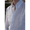 Bengal Stripe Shirt - Button Down - White/Beige