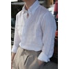 Bengal Stripe Shirt - Button Down - White/Beige