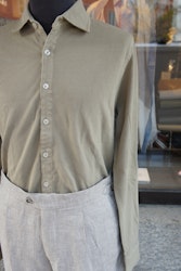 Long Sleeve Piké Shirt - Beige