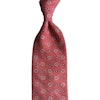 Floral Printed Cotton Tie - Red/Navy Blue/White