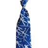 Hieroglyph Cotton Tie - Untipped - Mid Blue/White