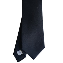Solid Shantung Silk Tie - Black