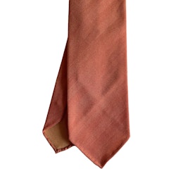 Solaro Wool/Cotton Tie - Untipped - Orange