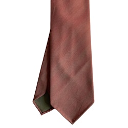 Solaro Wool/Cotton Tie - Untipped - Orange/Green