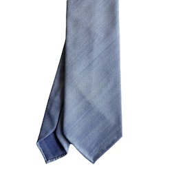 Solaro Wool/Cotton Tie - Untipped - Light Blue