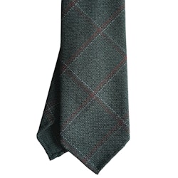 Plaide Silk/Linen Tie - Untipped - Dark Green