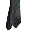 Regimental Rep Silk Tie - Untipped - Navy Blue/Dark Green