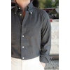 Enfärgad Flanellskjorta - Button Down - Mörkgrå
