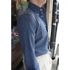 Enfärgad Flanellskjorta - Button Down - Ljust Mörkblå