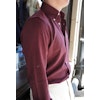 Enfärgad Flanellskjorta - Button Down - Burgundy