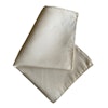 Solid Silk/Linen Pocket Square - Off White