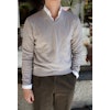 V-Neck Wool Cashmere Pullover - Off White