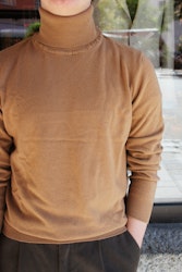 Rollneck Cashmere Wool Pullover - Camel