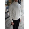 Chunky Cashmere/Wool Rollneck Pullover - Off White (only 52 left)