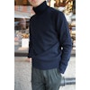 Chunky Cashmere/Wool Rollneck Pullover - Navy Blue