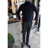 Chunky Cashmere/Wool Rollneck Pullover - Navy Blue