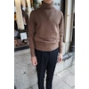 Chunky Cashmere/Wool Rollneck Pullover - Light Brown