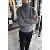 Chunky Cashmere/Wool Rollneck Pullover - Grey