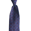 Medallion Printed Wool Tie - Untipped - Light Blue/Pink/Beige