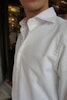 Solid Thin Brushed Cotton Shirt - Cutaway - White