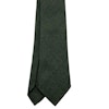 Solid Textured Wool Tie - Untipped - Green