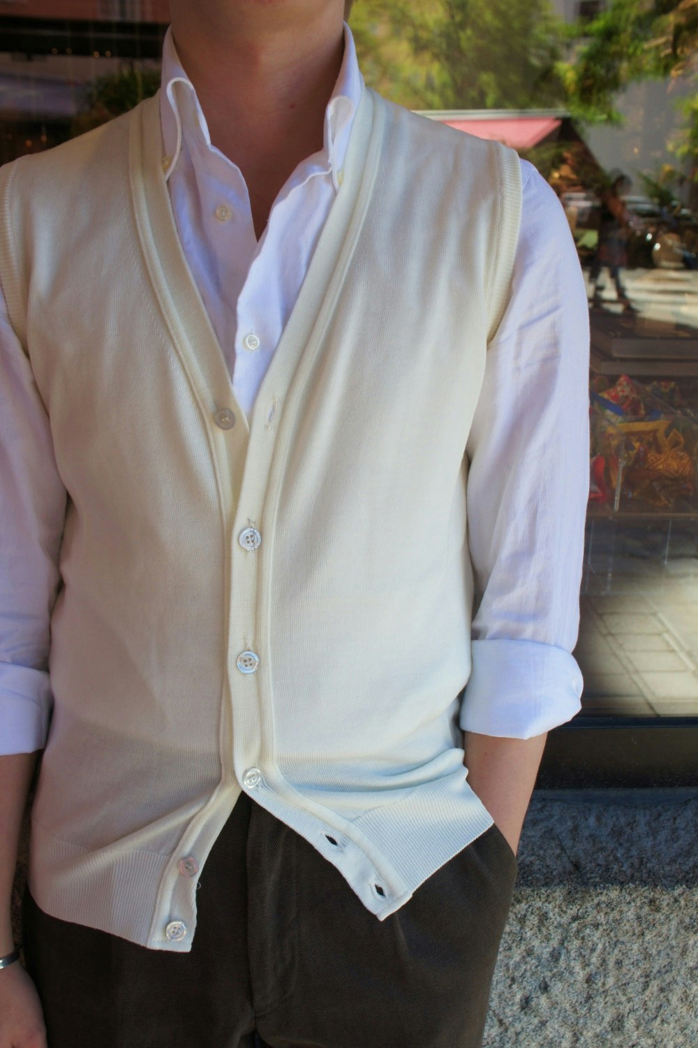 Merino Vest - Cream