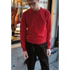 Solid Crewneck Lambswool Pullover - Red