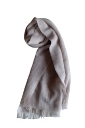 Solid Light Wool Scarf - Sand