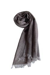 Solid Light Wool Scarf - Brown