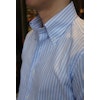 Smalrandig Oxfordskjorta - Button Down - Ljusblå/Vit