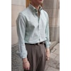 Enfärgad Oxfordskjorta Pinpoint Button Down - Grön