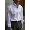 Smalrandig Oxfordskjorta Button Down - Rosa/Vit