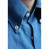 Solid Denim Shirt - Button Down - Mid Navy Blue