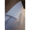 Solid Herringbone Twill Shirt - Cutaway - White