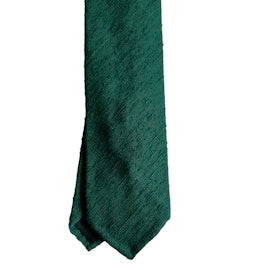 Solid Shantung Tie - Untipped - Grön