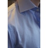 Thin Stripe Twill Shirt - Cutaway - White/Light Blue