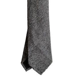 Semi Solid Shantung Tie - Untipped - Grey