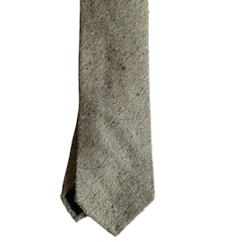 Semi Solid Shantung Tie - Untipped - Sand Beige