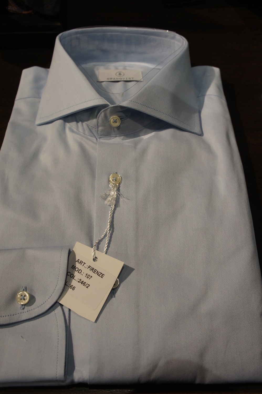 Solid Twill Shirt - Light Blue