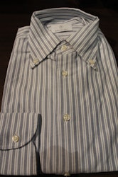Striped oxford Shirt - Light Blue