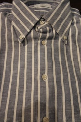 Striped Shirt - Navy Blue/White