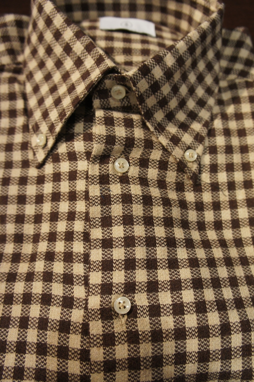 Check Flannel Shirt - Brown/Beige