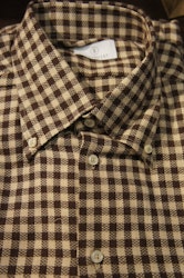 Check Flannel Shirt - Brown/beige