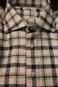 Check Flannel Shirt - White/Green